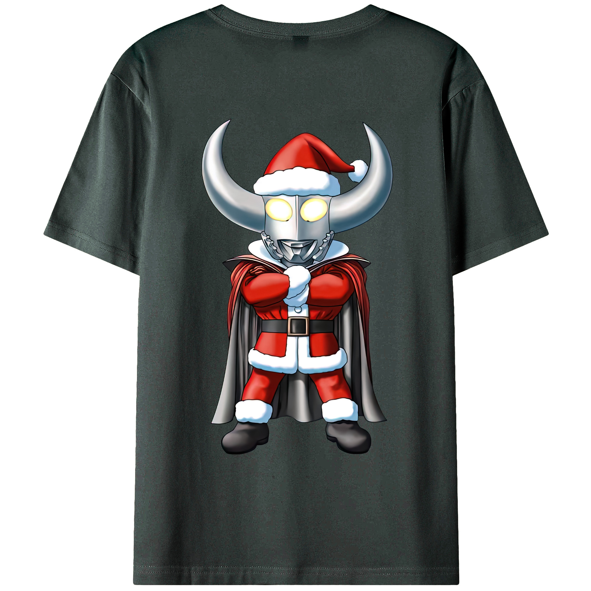 （画像用） ウルトラマン Ultraman 綿100％ メンズ半袖Tシャツ（バックプリント） 通気性